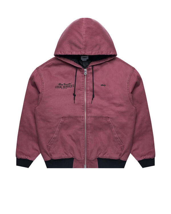 Obey dillinger hooded jacket best sale